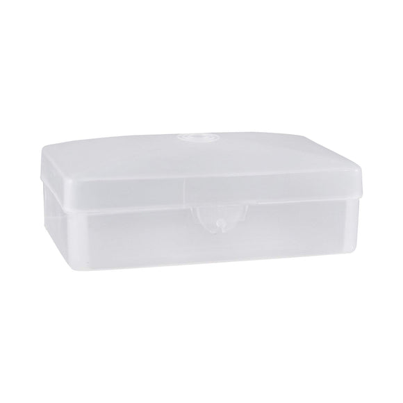 Dukal SB01C Dawn Mist Translucent Plastic Soap Box 2 1/2