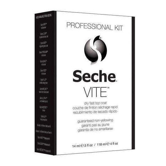 Seche Vite Professional Top Coat Kit 83050 (4 oz Vite + .5 oz Refillable Vite)-Seche-Brand_Seche,Collection_Nails,Nail_Top Coat,SECHE_Base and Topcoats