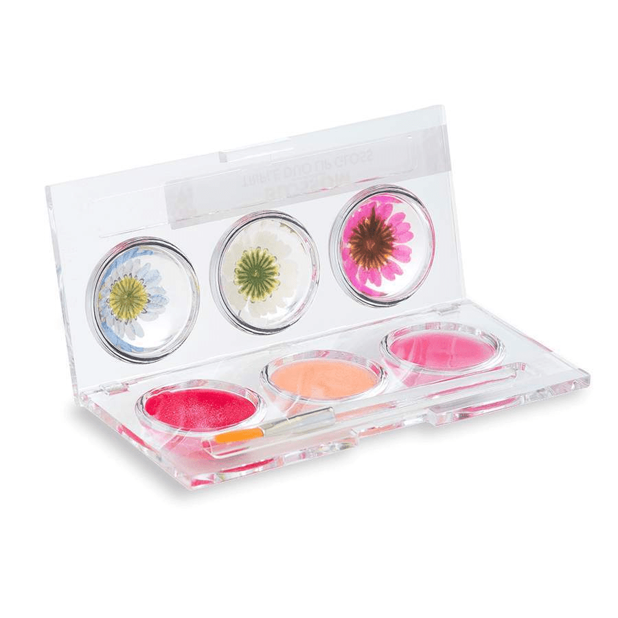 Blossom Triple Lip Gloss Compact- Sweet Kiss-Blossom-Blossom_ Gift Set's,Brand_Blossom,Collection_Makeup,Makeup_Lip,Makeup_Lip Gloss,Sale_FABuary