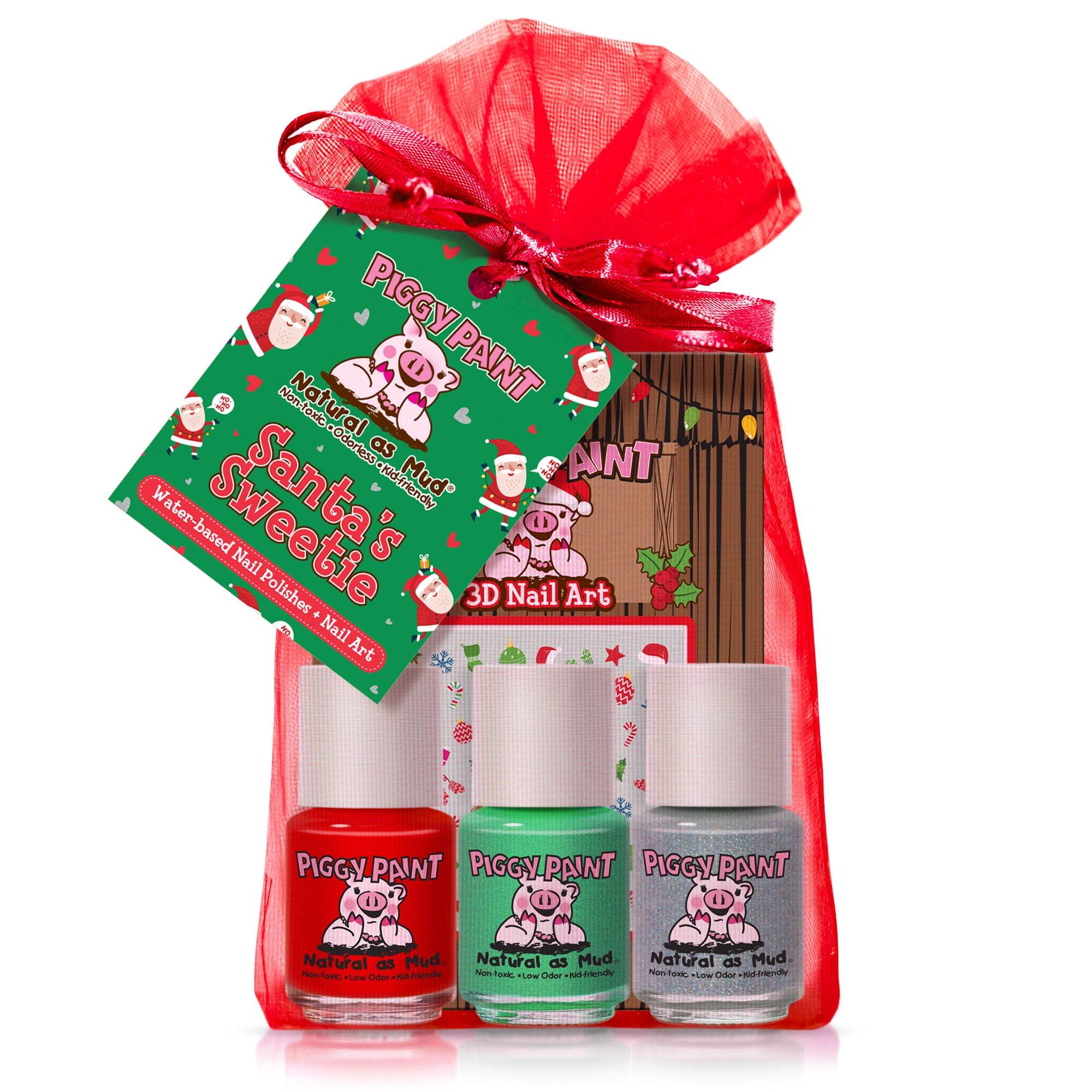 Piggy Paint Santa's Sweetie Gift Set-Piggy Paint-Brand_Piggy Paint,Collection_Gifts,Collection_Nails,Gifts and Sets,Gifts_Under 25,Gifts_Under 35,Nail_Polish,Piggy Paint_Gift Set's