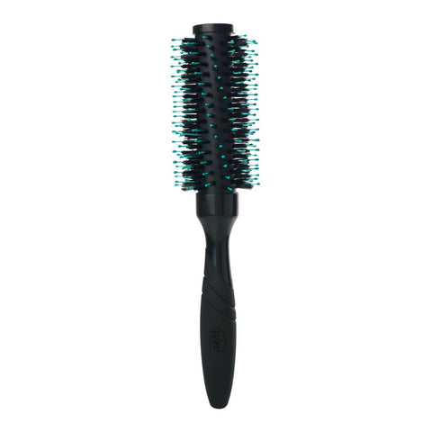 Wet Brush Pro blowout brush with black handle and teal-tipped bristles for styling hair