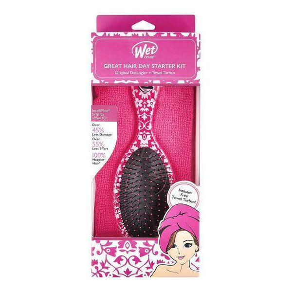 Wet Brush Great Hair Day Starter Kit Pink-Wet Brush-Brand_Wet Brush,Collection_Gifts,Collection_Hair,Collection_Tools and Brushes,Gifts and Sets,Gifts_Under 25,Tool_Brushes,Tool_Detangling Brush,Tool_Hair Tools,WET_Kits and Sets