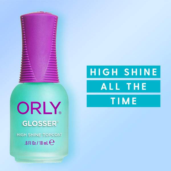 Orly Glosser High Shine Topcoat .6 fl oz-Orly-Beauty_20,Brand_Orly,Collection_Nails,Nail_Top Coat,ORLY_Base and Topcoats