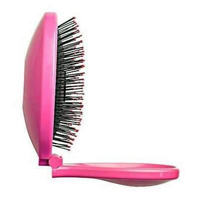 Wet Brush Pop Fold Full Size Detangling Brush Pink-Wet Brush-Brand_Wet Brush,Collection_Hair,Collection_Tools and Brushes,Tool_Brushes,Tool_Detangling Brush,Tool_Hair Tools,WET_Foldable Detanglers