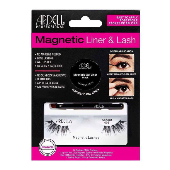 Ardell Magnetic Accent Lash & Liner Set 002-Ardell-ARD_Magnetic Liner and Lash,Brand_Ardell,Collection_Makeup,Makeup_Eye,Makeup_Faux Lashes