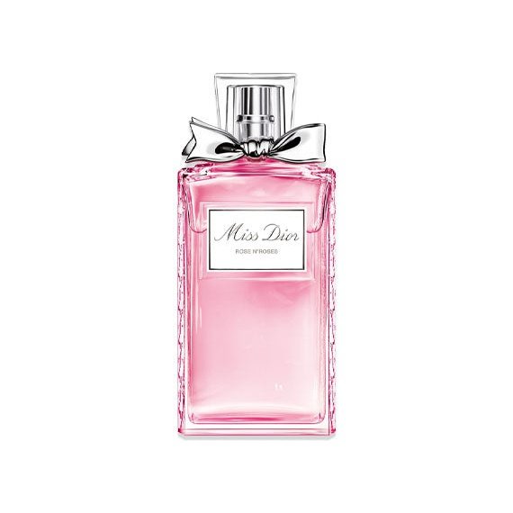 Miss Dior Rose N Roses perfume in a pink glass bottle with a decorative bow for floral fragrance lovers. Buy Miss Dior Rose N Roses perfume.