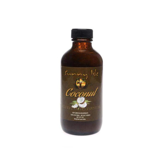 Sunny Isle Coconut Jamaican Black Castor Oil 4 oz-Sunny Isle-Brand_Sunny Isle,Collection_Hair,Hair_Hair Oil,Hair_Treatments,Sunny Isle_ Caster Oil's