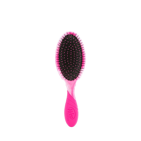 Wet Brush Color Shock Pro hairbrush in bright pink with cushioned bristles for detangling hair