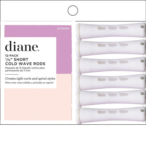 Diane Cold Wave Rods 7/16in. White 12Pk