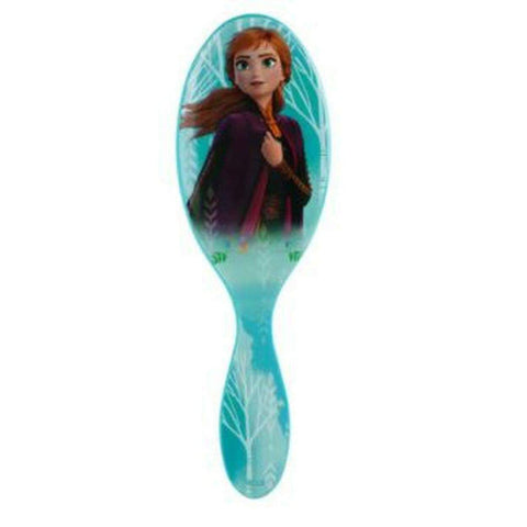 Disney Frozen detangler brush featuring Anna from Frozen with a vibrant blue design