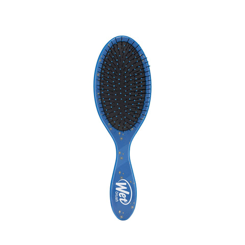 Wet Brush Disney Princess hairbrush with a blue handle and star design for gentle detangling