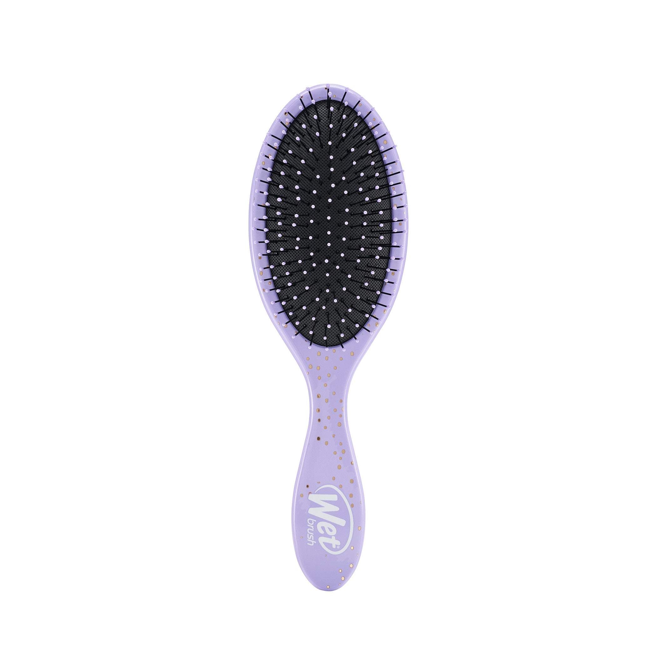 Disney Princess hairbrush by Wet Brush in purple with flexible bristles for gentle detangling