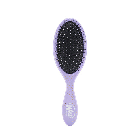 Disney Princess hairbrush by Wet Brush in purple with flexible bristles for gentle detangling
