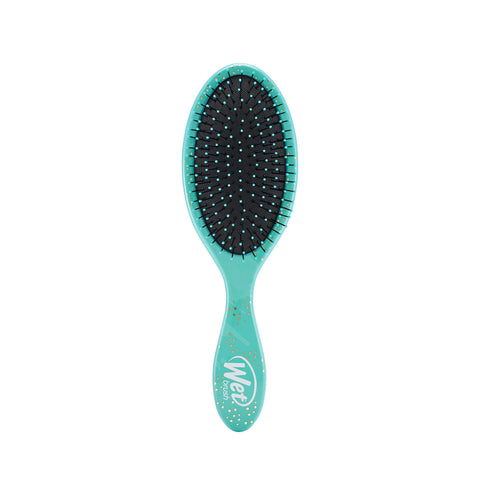 Wet Brush Disney Princess hairbrush in teal with flexible bristles for gentle detangling-front