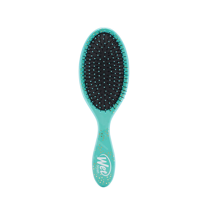 Wet Brush Disney Princess hairbrush in teal with flexible bristles for gentle detangling-front