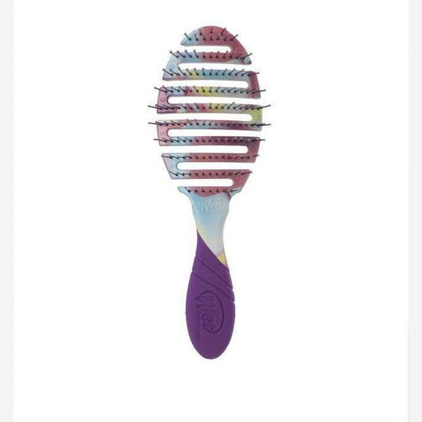 Wet Brush Flex Dry Brush for Hair with purple handle and flexible vented design