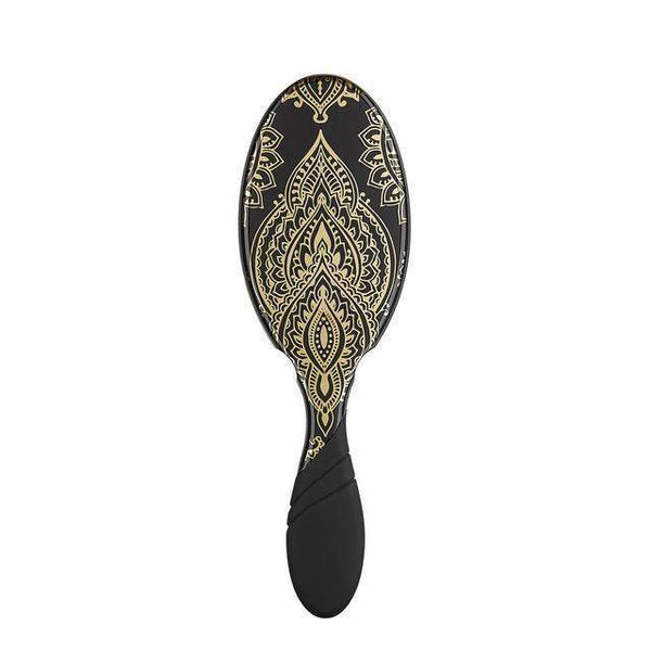 Wet Brush Heavenly Henna hair brush with black and gold henna design and ergonomic handle
