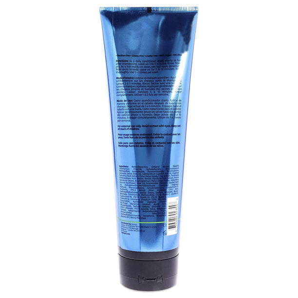 Hempz herbal hair conditioner in a blue tube designed for moisturizing and strengthening hair