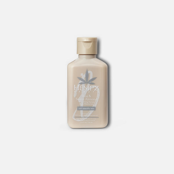 Hempz travel size moisturizer in Sweet Almond scent for hydration on the go