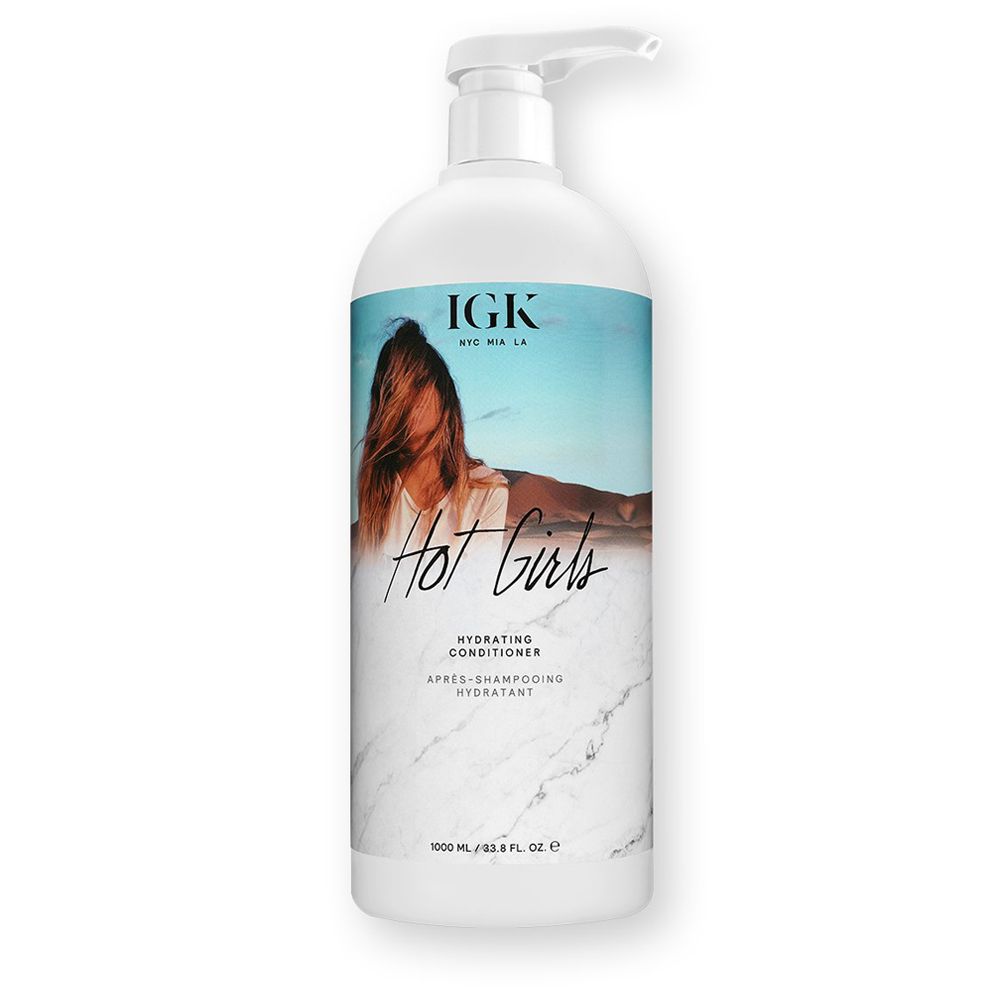 IGK Hot Girls Hydrating Conditioner 1000ml for Soft and Moisturized Hair After Shampooing