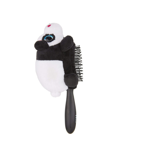 Wet Brush kids detangling hair brush with plush penguin design and black handle