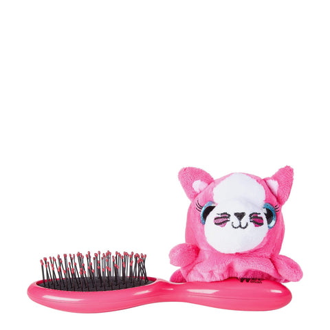 Wet Brush kids detangling hair brush in pink with cute animal plush handle for gentle hair care