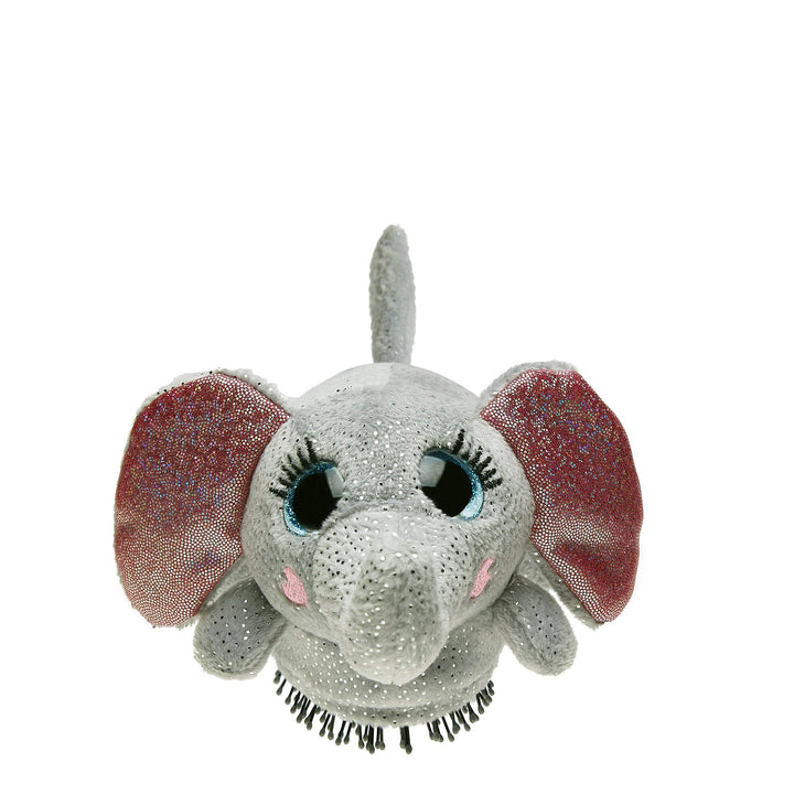 Wet Brush kids detangling hair brush shaped like a gray elephant with glittery ears