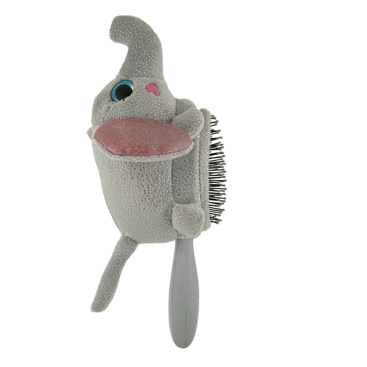 Wet Brush kids detangling hair brush with soft elephant plush design and flexible bristles