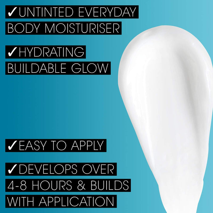 St Tropez medium dark self tanner untinted everyday body moisturizer with hydrating buildable glow