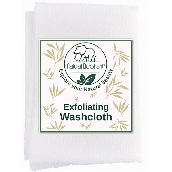 Natural Elephant gentle exfoliating shower cloth for a refreshing cleansing experience