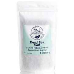 Natural Elephant Dead Sea Salt 8 oz bag for natural beauty and wellness uses