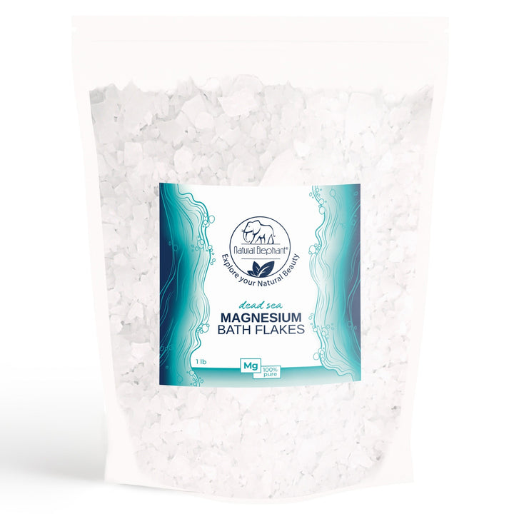 Natural Elephant Dead Sea Salt magnesium bath flakes natural magnesium bath soak in resealable pouch3 