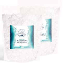 Natural Elephant Dead Sea Salt magnesium bath flakes in resealable bags natural magnesium bath soak