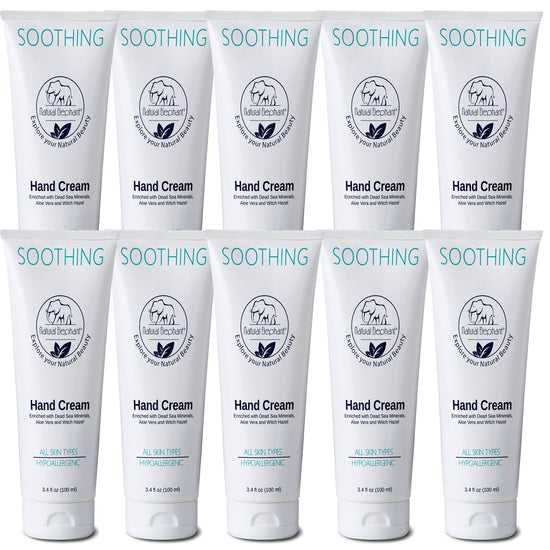Natural Elephant Dead Sea Natural Soothing Hand Cream in convenient travel-sized tubes for all skin types