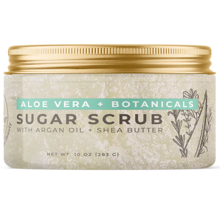 Natural Elephant Aloe Vera Sugar Scrub with Argan Oil and Shea Butter for smooth skin
