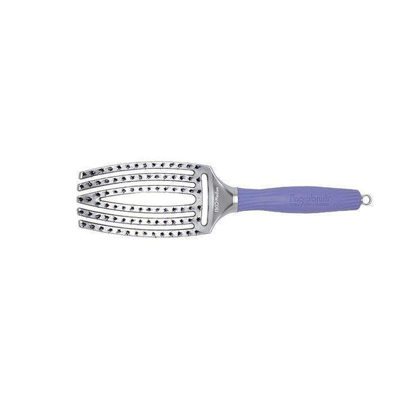 Olivia Garden nylon and boar brush combo with vented design and purple ergonomic handle