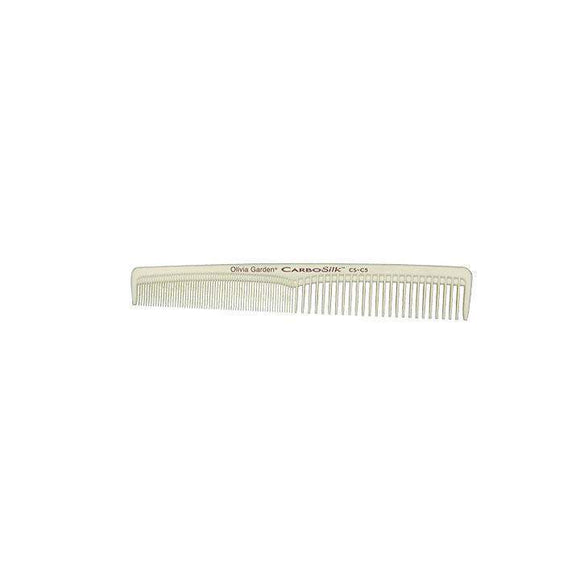 Olivia Garden Carbosilk Comb with fine and wide teeth for smooth detangling and styling