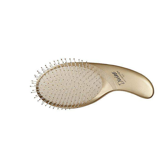 Olivia Garden DV-1 DV-2 DV-3 set gold hairbrush with metal bristles and ergonomic handle
