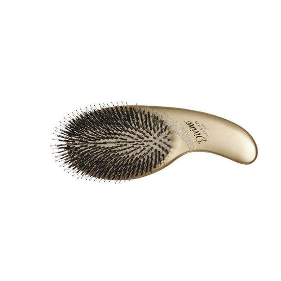 Olivia Garden hairbrush DV-2 with gold ergonomic handle and black bristles for smooth styling