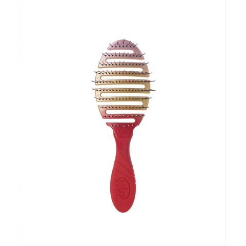 Wet Brush Ombre flex dry hair brush with red handle and flexible vented design