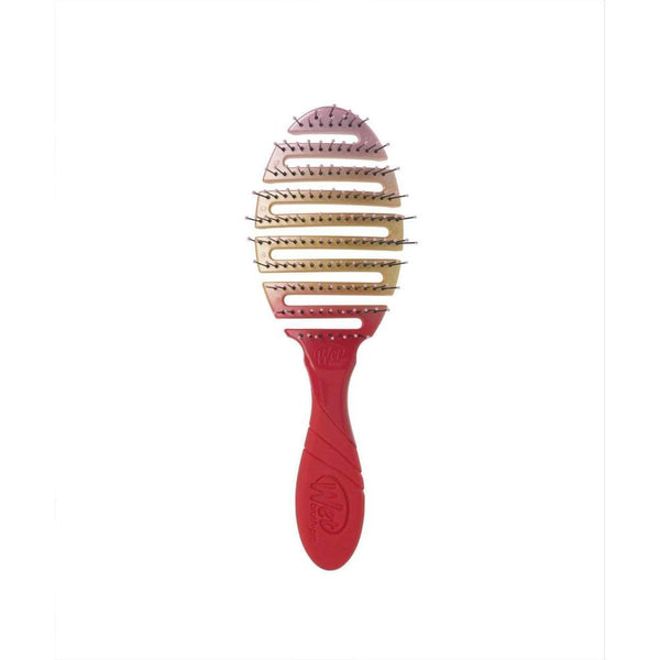 Wet Brush Ombre flex dry hair brush with red handle and flexible vented design