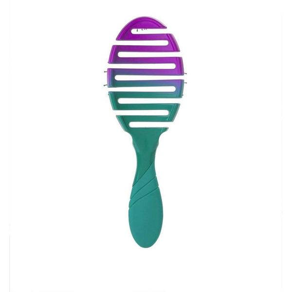 Wet Brush Ombre flex dry hair brush with teal handle and purple to teal gradient head