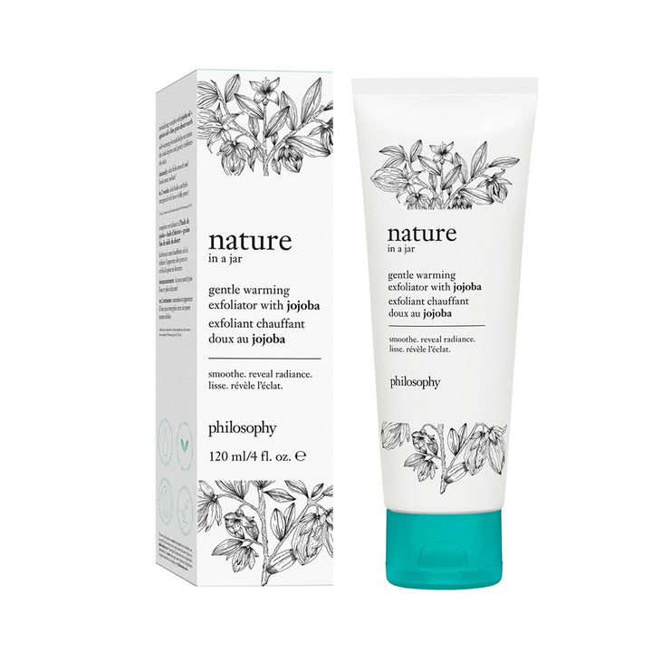 Philosophy Nature in a Jar gentle warming exfoliator with jojoba 120 ml skincare tube and box