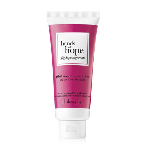 Philosophy Hands of Hope hand cream tube with fig and pomegranate scent for nurturing skin