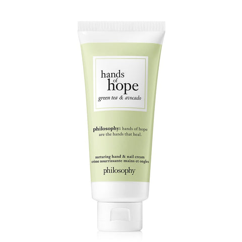 Philosophy Hands of Hope hand cream in green tea and avocado scent with nurturing formula