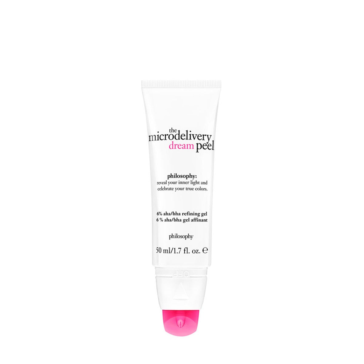 Philosophy microdelivery dream peel overnight peel mask in white tube with pink cap 50 ml