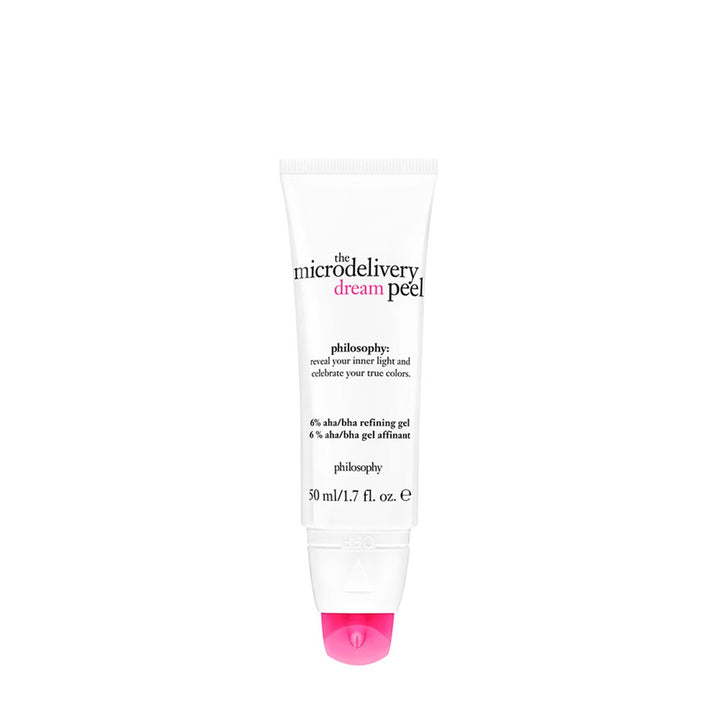 Philosophy microdelivery dream peel overnight peel mask in white tube with pink cap 50 ml