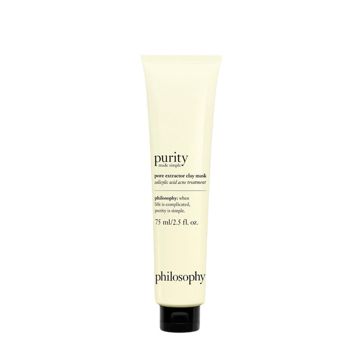 Philosophy pore extractor mask Purity made simple clay mask in 75 ml tube for acne treatment