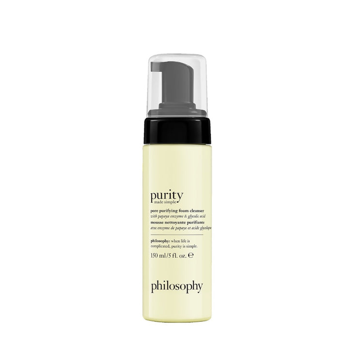 Philosophy Purity Made Simple cleanser pure purifying foam cleanser in 5 fl oz bottle with pump