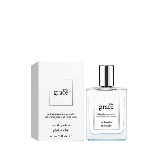 Philosophy Pure Grace perfume 60ml eau de parfum with clear bottle and white packaging
